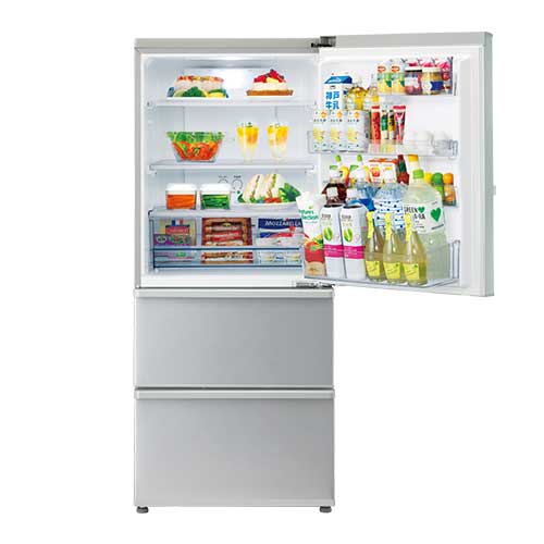 ＡＱＵＡ 冷蔵庫 【良品】3ドア冷凍冷蔵庫 272L ミスティシルバー AQR 