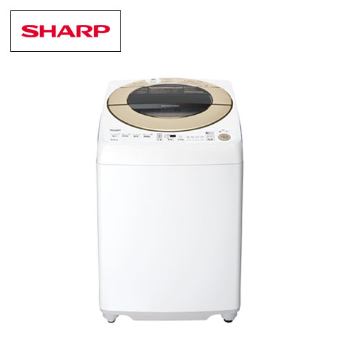 SHARP 福岡市内配送無料 2019年 シャープ [全自動洗濯機 ES-GV9B-N ゴールド系] (9kg) スレ傷あり - その他