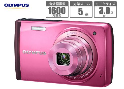 【クリックで詳細表示】オリンパス デジタルカメラ 『スタイラス VH-410』 ピンク VH-410 PNK