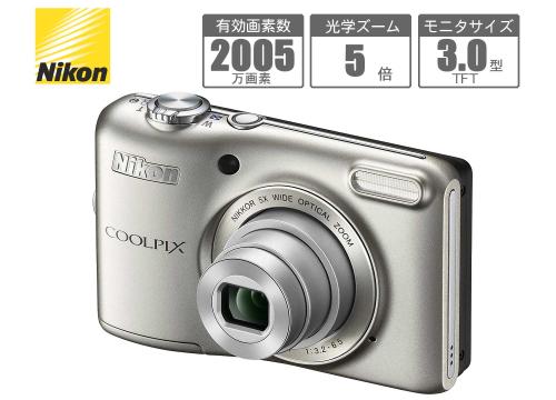 【クリックで詳細表示】ニコン コンパクトデジタルカメラ 『クールピクスL28』 シルバー COOLPIX L28SL