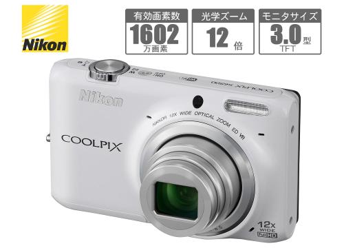 【クリックで詳細表示】ニコン コンパクトデジタルカメラ 『クールピクスS6500』 スマートブラック COOLPIX S6500BK