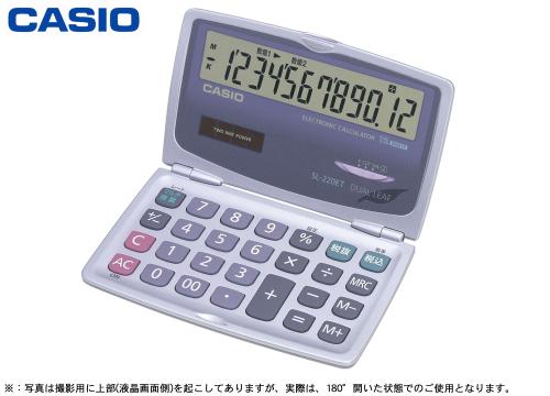 【クリックでお店のこの商品のページへ】カシオ計算機 パーソナル電卓 折りたたみ手帳タイプ SL-220ET-N