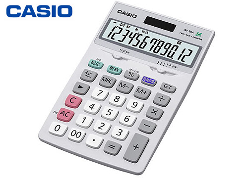 【クリックで詳細表示】カシオ計算機 特大表示電卓 ジャストタイプ JW-20A-N