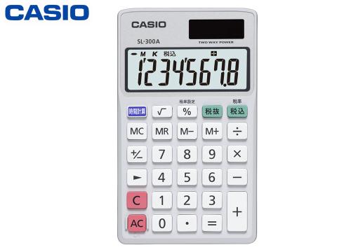 【クリックで詳細表示】カシオ計算機 パーソナル電卓 手帳タイプ SL-300A-N