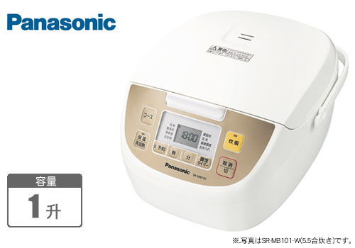 【クリックで詳細表示】パナソニック 電子ジャー炊飯器 1升 SR-MB181-W