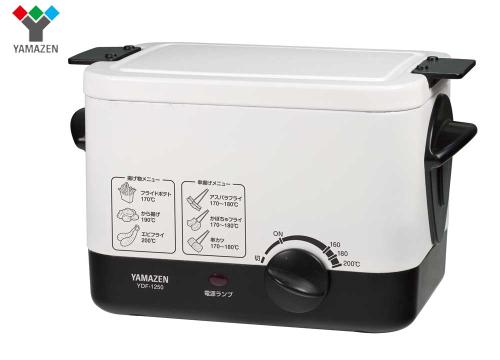 【クリックで詳細表示】山善 電気フライヤー 『揚げ物の達人』 YDF-1250(W)