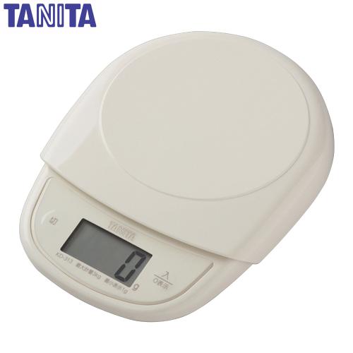 【クリックで詳細表示】タニタ デジタルクッキングスケール アイボリー KD-313-IV