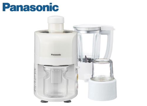 【クリックで詳細表示】パナソニック ジューサーミキサー(ミキサー・ミルつき) ホワイト MJ-M32-W