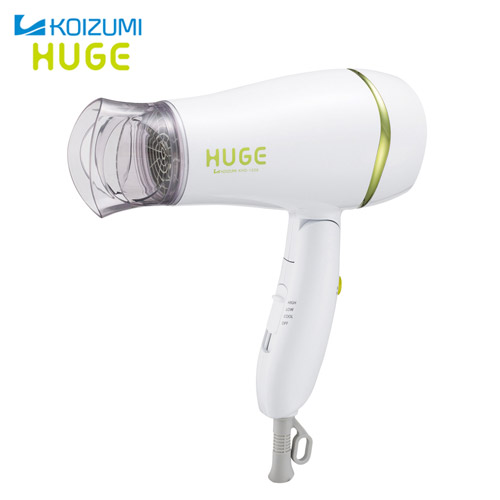 【クリックで詳細表示】小泉成器 マイナスイオンヘアドライヤー 『ヒュージ』 ピンク KHD-1239/P