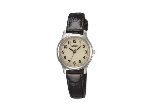 【クリックで詳細表示】和工 オレオール本ワニ革腕時計 黒ベルト SW-467L-4