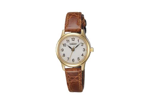 【クリックで詳細表示】和工 オレオール本ワニ革腕時計 茶ベルト SW-467L-2