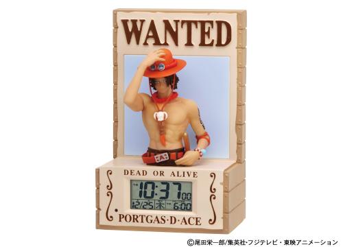 【クリックで詳細表示】リズム時計 おしゃべり目覚まし時計II ポートガス・D・エース 8RDA58RH38