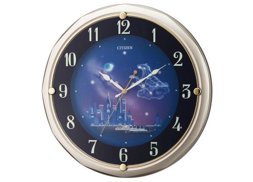 【クリックで詳細表示】シチズン 電波掛時計 『ファンタジータウン』 4MY819-018
