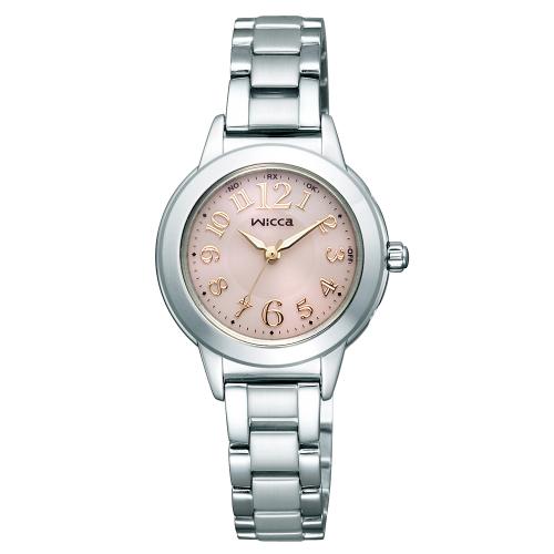 【クリックで詳細表示】シチズン ウイッカ ソーラーテック電波時計 KL4-214-91