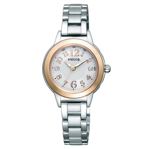 【クリックで詳細表示】シチズン ウイッカ ソーラーテック電波時計 KL4-133-11