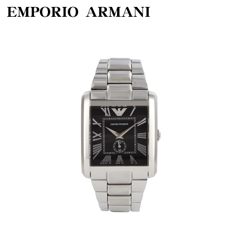 【クリックでお店のこの商品のページへ】エンポリオ・アルマーニ クラシック ブラック メンズ AR1642