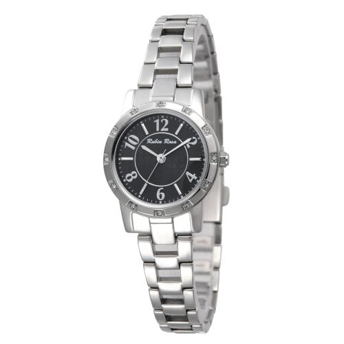 【クリックで詳細表示】ルビンローザ 腕時計 黒文字盤 R009SOLSBK