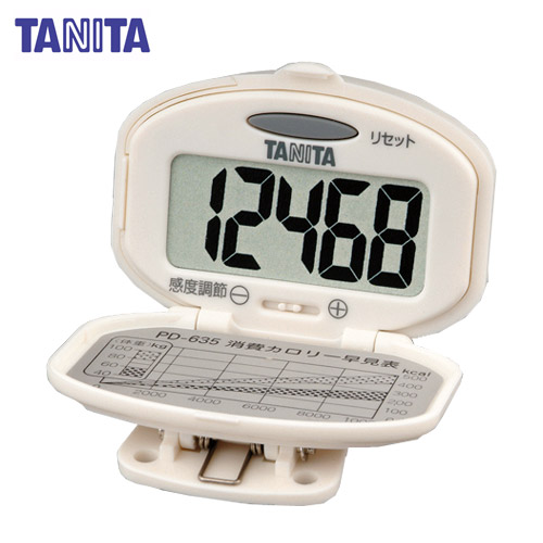 【クリックで詳細表示】タニタ 歩数計 ダークブルー PD-635-BL