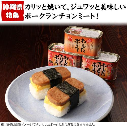 【わしたポーク】鶏肉入り ランチョンミ １２缶 沖縄ポーク缶 レギュラー