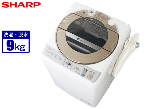 【クリックでお店のこの商品のページへ】シャープ 全自動洗濯機(洗濯9kg) ES-GV90M-N