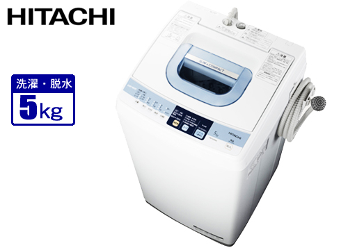【クリックで詳細表示】日立 全自動洗濯機 (洗濯5kg) NW-500MX(W)
