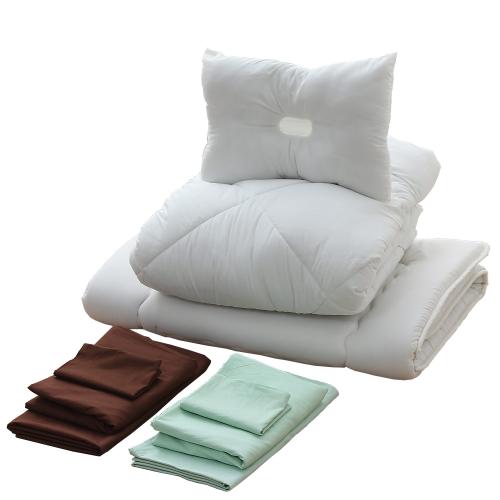 【クリックで詳細表示】西川リビング 西川組布団シーツ付9点セット SHJT9