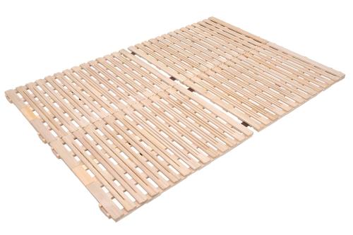 【クリックで詳細表示】オスマック 布団が干せる 桐すのこベッド スタンド式 ダブル RZJ-410