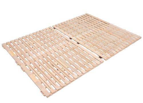 【クリックで詳細表示】オスマック 布団が干せる 桐すのこベッド 四つ折れ式 ダブル RFJ-410