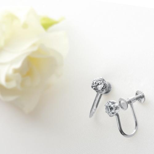 【クリックで詳細表示】プラチナダイヤ0.5ctイヤリング RVPT-050