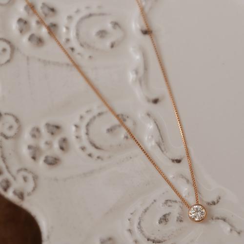 【クリックで詳細表示】K18ピンクゴールドペンダント DFRP015PGB