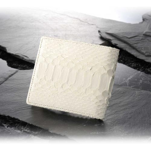 【クリックで詳細表示】白蛇二つ折り財布 61235