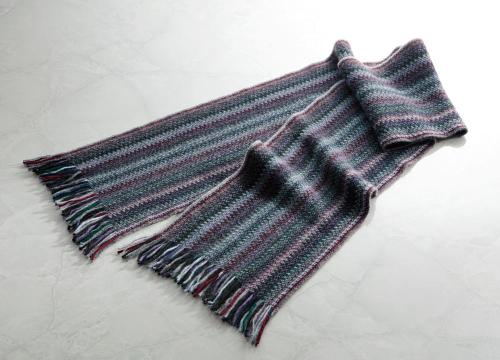【クリックで詳細表示】S・T Company 英国製マルチカラーストライプマフラー 66047