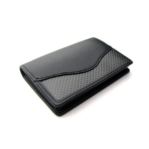 【クリックで詳細表示】トライキッツ CARBON-izm CARBONカードケース ブラックステッチ CA03BK