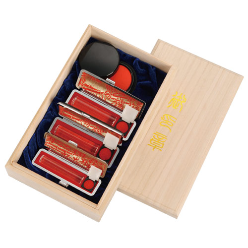 【クリックで詳細表示】白水晶印鑑 4点セット JTO-CRY13