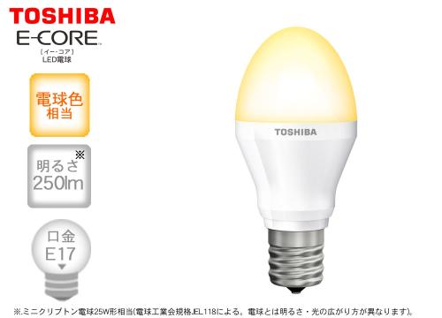 【クリックで詳細表示】東芝 LED電球 ミニクリプトン形3.9W 断熱材施工器具対応 電球色 LDA4L-G-E17/S