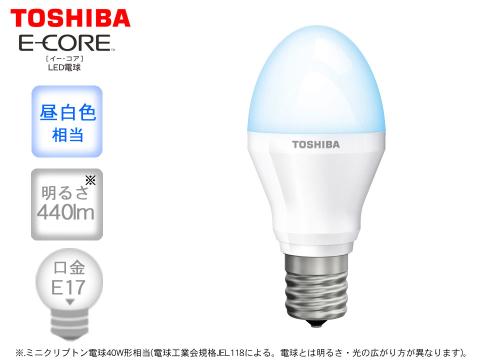 【クリックで詳細表示】東芝 LED電球 ミニクリプトン形4.4W 断熱材施工器具対応 昼白色 LDA4N-G-E17/S