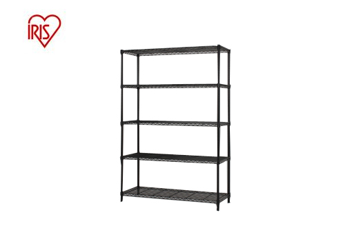 【クリックで詳細表示】アイリスオーヤマ カラーメタルラック 120cmx178.5cm ブラック CMR-1218J