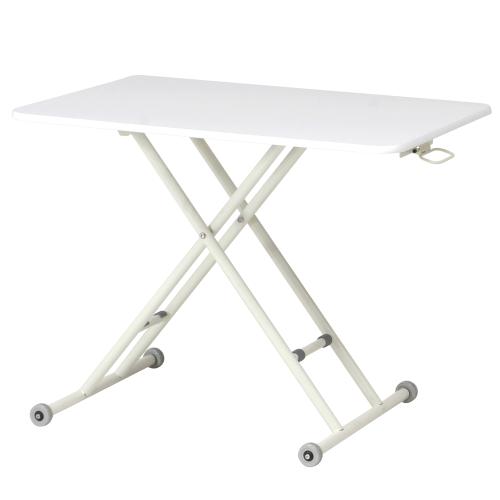 【クリックで詳細表示】不二貿易 ガス昇降式フリーテーブル FB-221PU WH