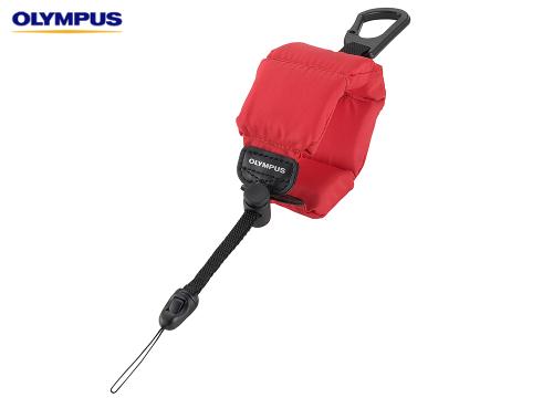 【クリックで詳細表示】オリンパス カラビナ付きフロートストラップ CHS-09 RED