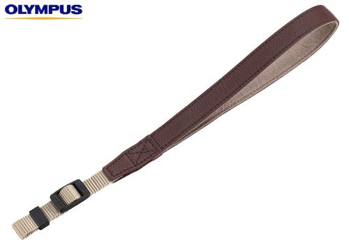 【クリックで詳細表示】オリンパス 本革ハンドストラップ ブラウン CSS-S110LS BR
