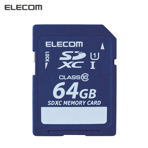 【クリックで詳細表示】エレコム SDXCメモリカード class10対応 64GB MF-FSDX64GC10R
