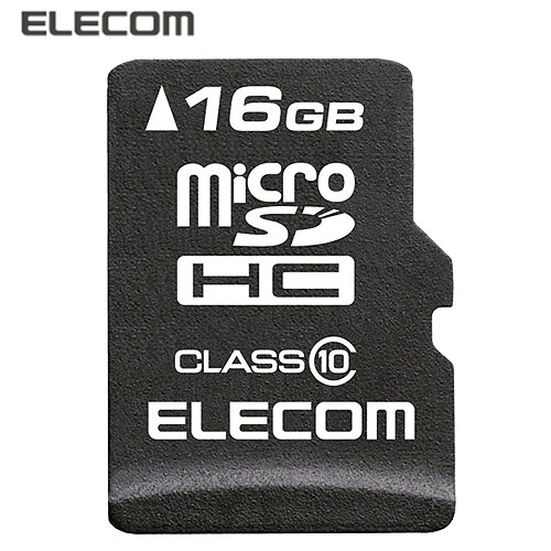 【クリックで詳細表示】エレコム microSDHCメモリカード class10対応 16GB MF-MRSDH16GC10R