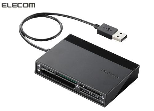 【クリックで詳細表示】エレコム USBハブ付きメモリリーダライタ ブラック MR-C24BK