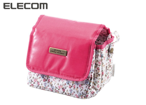 【クリックで詳細表示】エレコム コンパクトデジタル一眼カメラケース 花柄 オレンジ DGB-S012DR