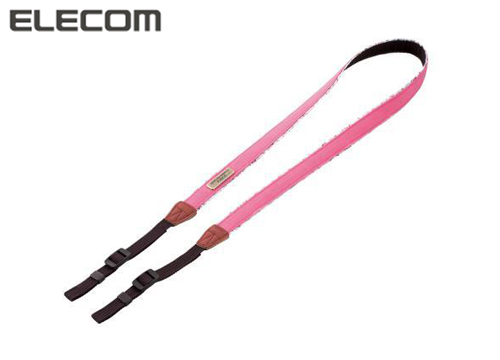 【クリックでお店のこの商品のページへ】エレコム カメラ用ネックストラップ 花柄 ピンク DGS-ICH001PN
