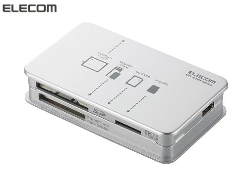 【クリックで詳細表示】エレコム 高速版メモリリーダライタ シルバー MR-A39HSV