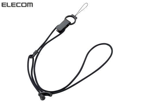 【クリックでお店のこの商品のページへ】エレコム デジタルカメラ用ネックストラップ ブラック DGS-010BK