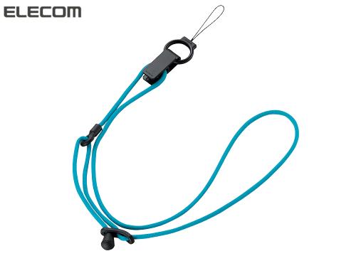 【クリックでお店のこの商品のページへ】エレコム デジタルカメラ用ネックストラップ ブルー DGS-010BU