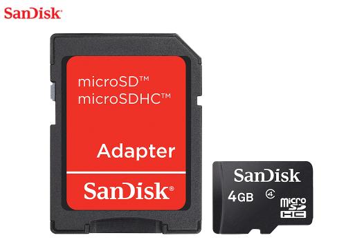 【クリックで詳細表示】サンディスク スタンダードmicroSDHCカード 4GB SDSDQ-004G-J35A