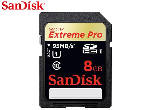 【クリックで詳細表示】サンディスク エクストリーム プロ SDHC UHS-Iカード 8GB SDSDXPA-008G-J35